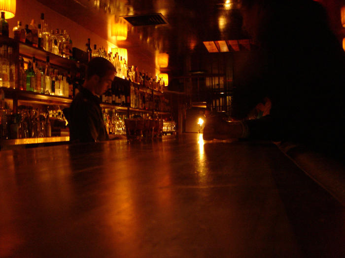 Golden image of a late night bar in Wellington | All rights reserved by the image creator: Andrew McLeod. Copyright 2006.